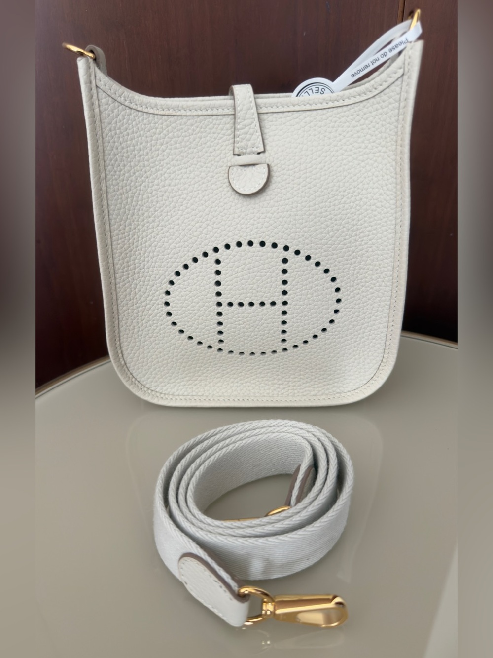 Hermès Evelyne 16 TPM  Bag in Craie Gold Hardware Clemence Leather 2026 stamp G - Picture 4 of 14